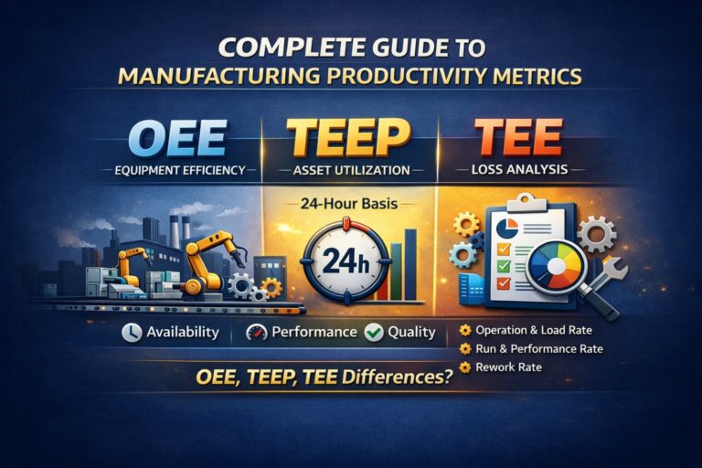 OEE TEEP TEE 지표 비교