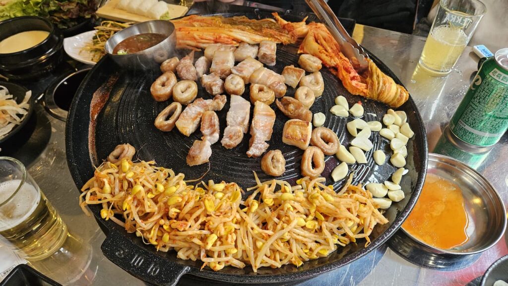 솥뚜껑 삼결살