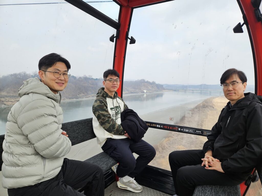 임진각 곤돌라에서 본 풍경
