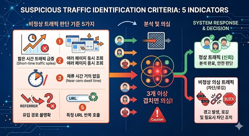 비정상 트래픽 확인 방법