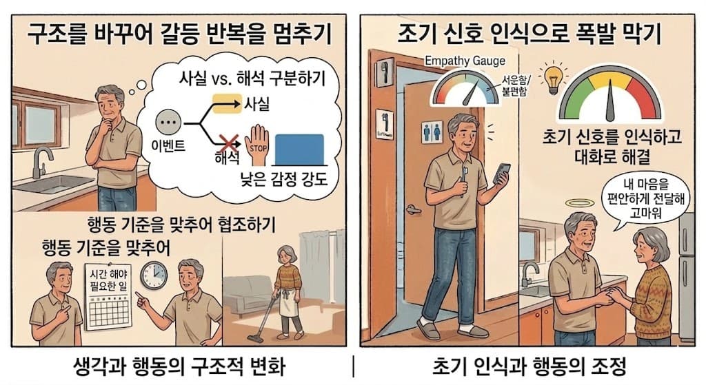 초기 인식과 행동의 조정
