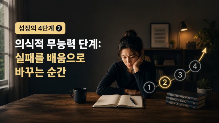 의식적 무능력 단계: 실패를 배움으로 바꾸는 순간